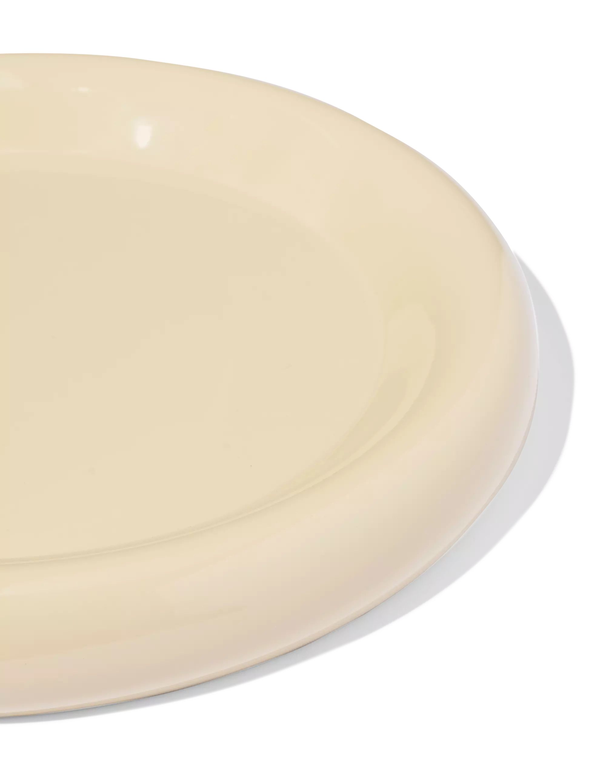 kaarsonderzetter ⌀20cm metaal crème