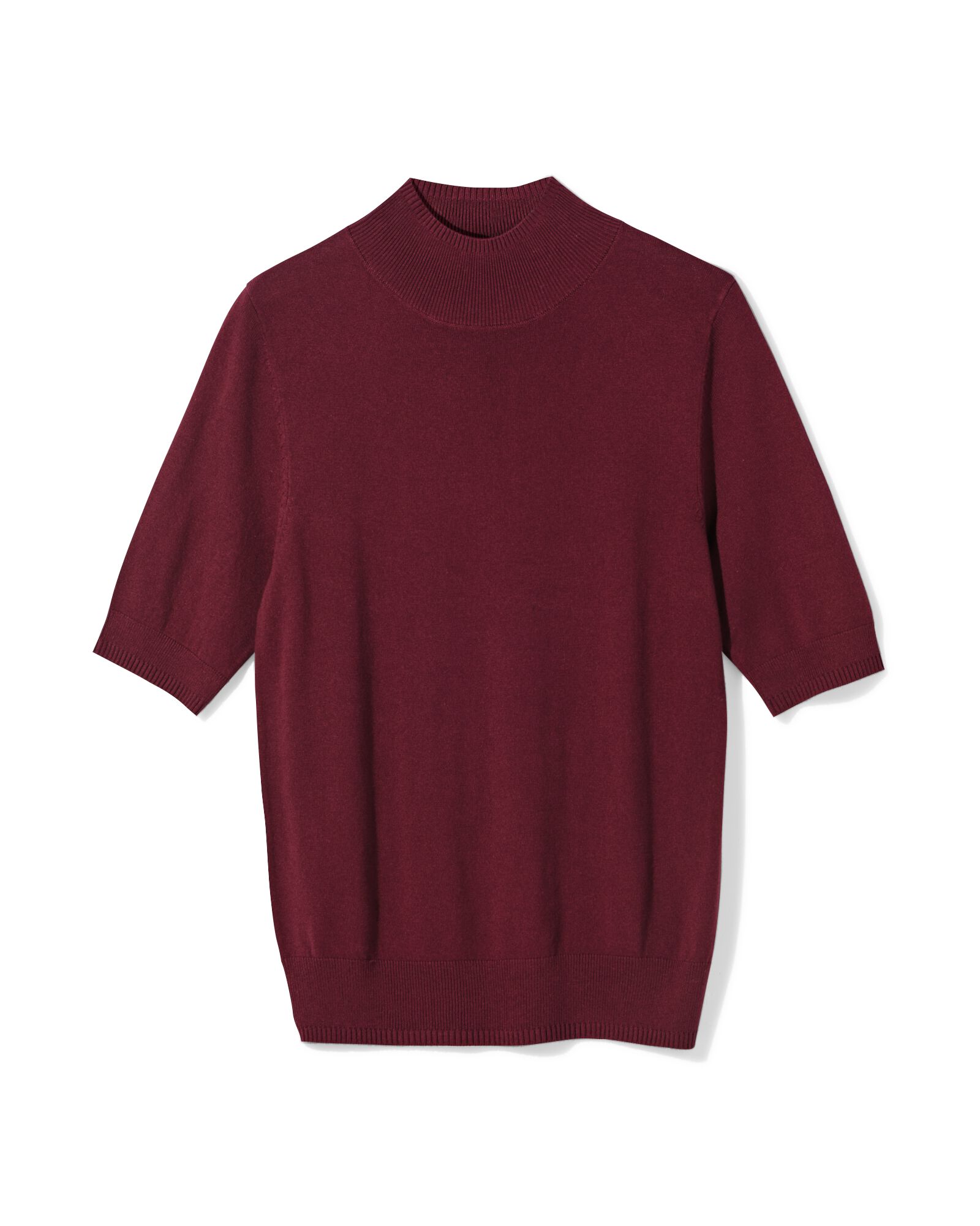 damestrui fijngebreid bordeauxrood bordeauxrood - 36306860BURGUNDYRED - HEMA