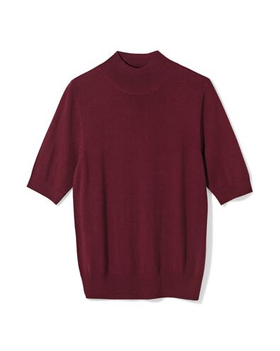 damestrui fijngebreid bordeauxrood bordeauxrood - 36306860BURGUNDYRED - HEMA