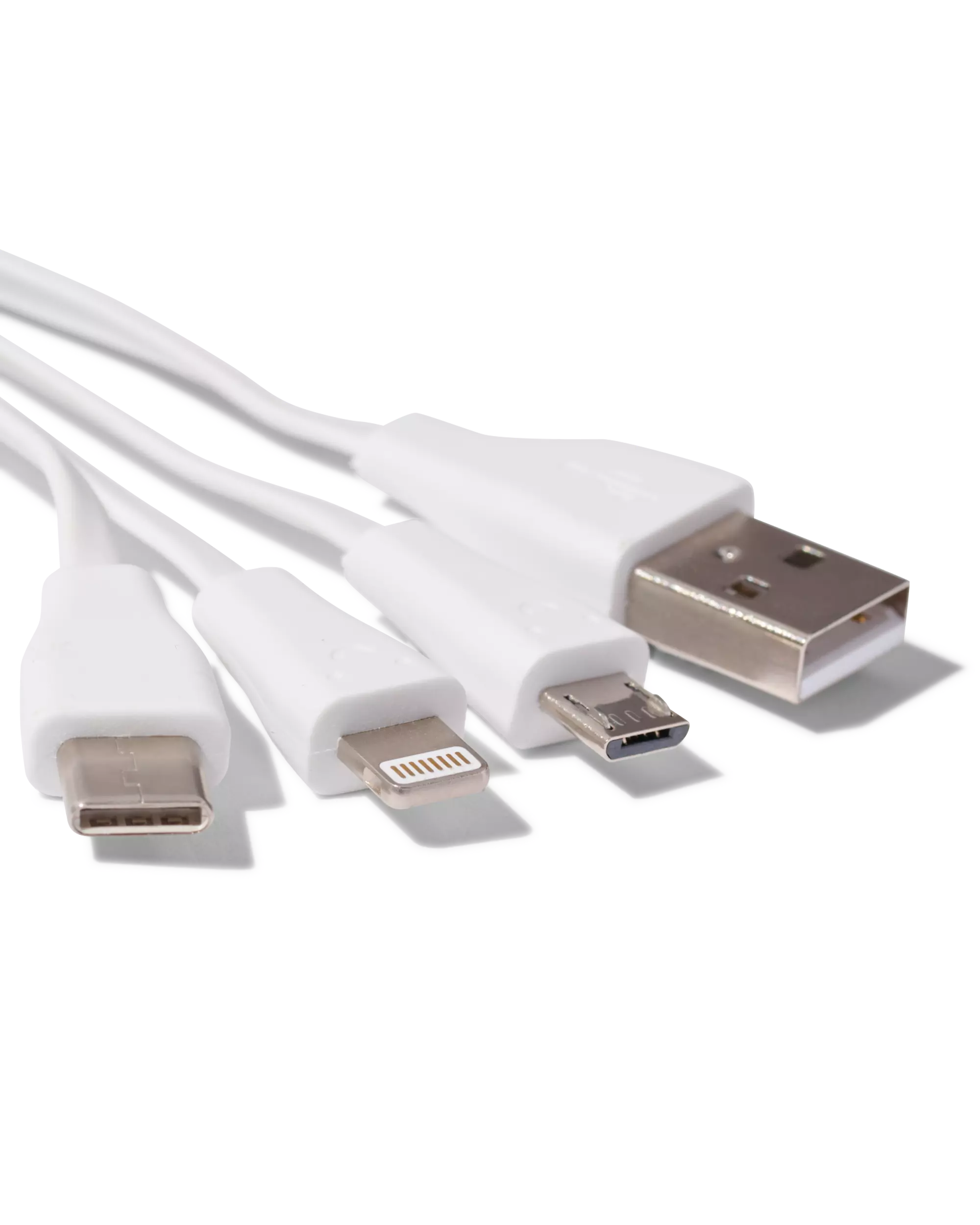4-in-1 USB laadkabel, USB-C, micro USB & 8 pin