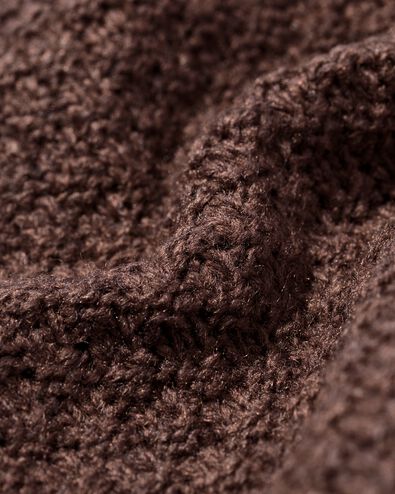 damesvest Zelda kabel grofgebreid bruin bruin - 36214570BROWN - HEMA
