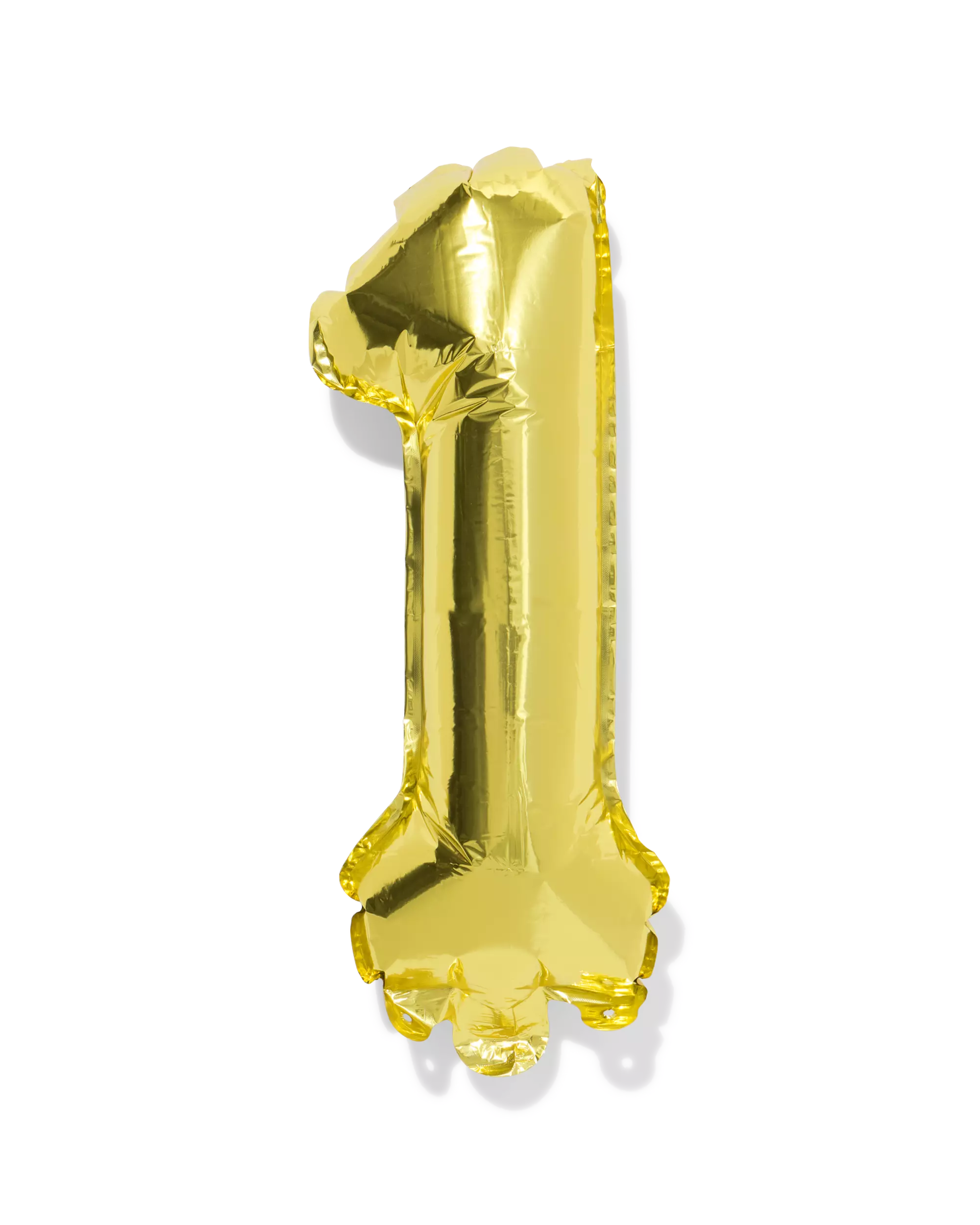 folieballon cijfer 1 30cm goud