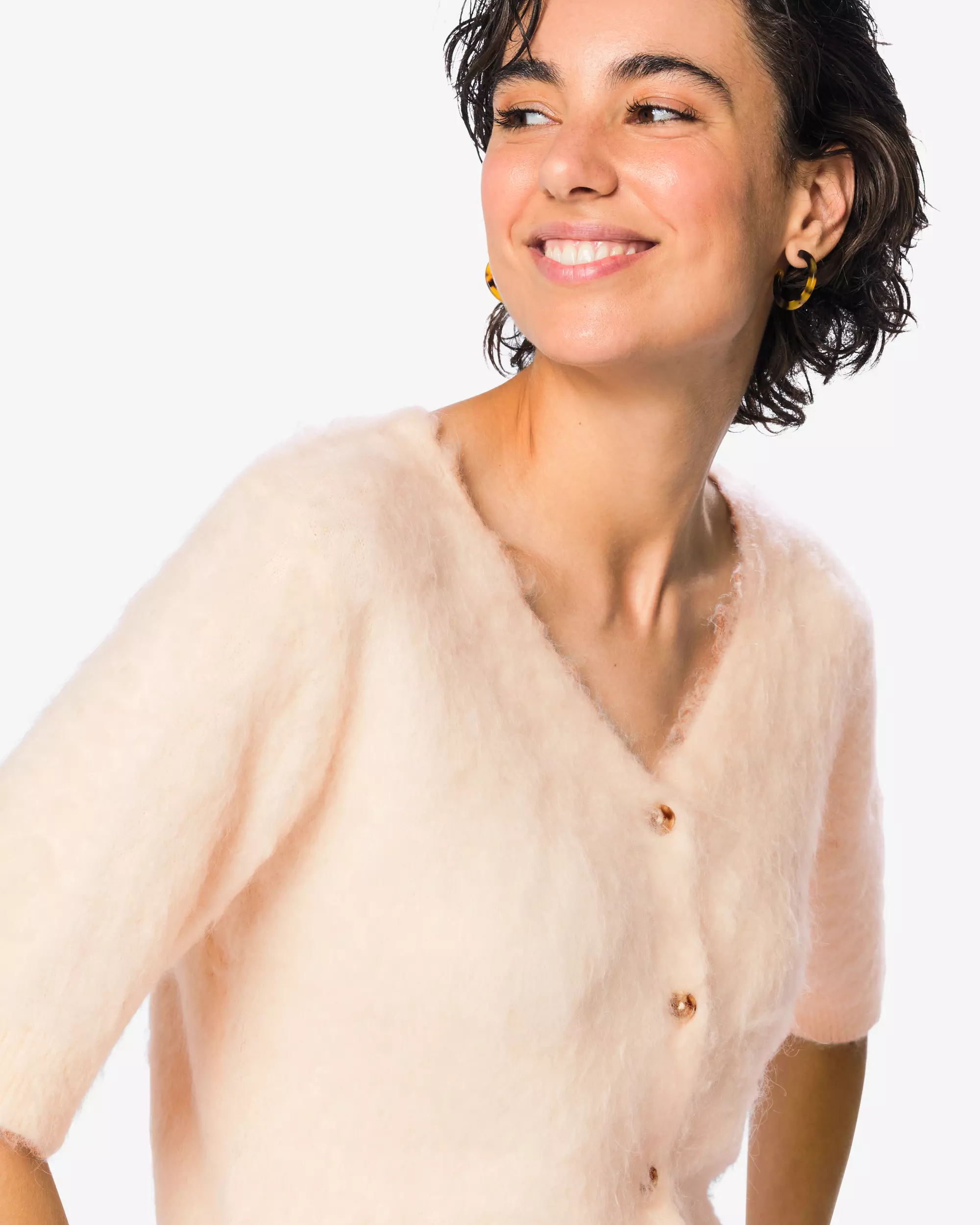 damesvest fijngebreid