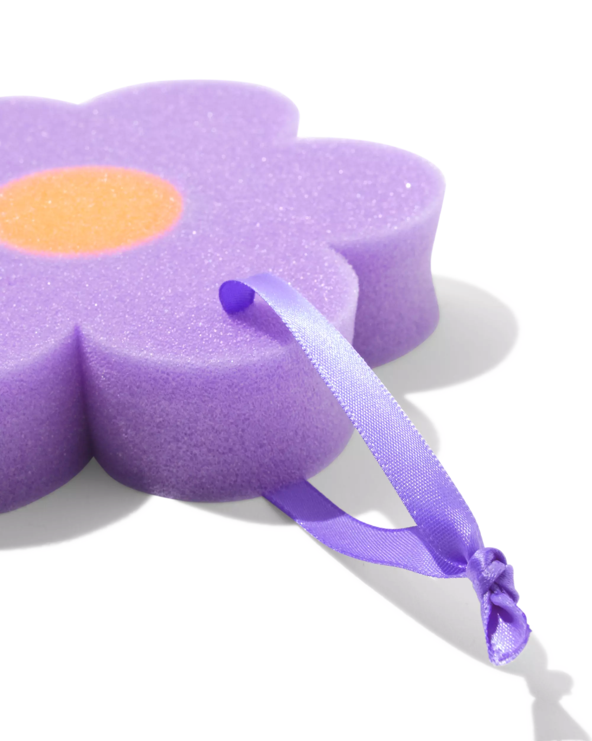 éponge de bain fleur