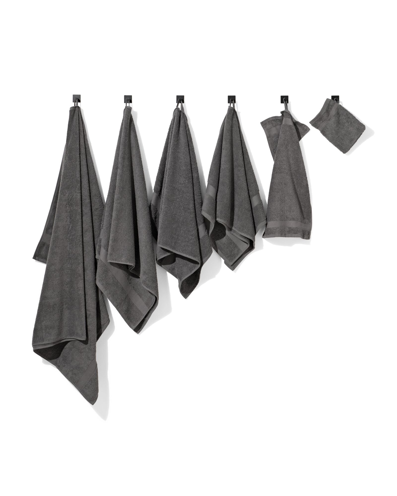 G&auml;stetuch - 30x55cm - schwere Qualit&auml;t - dunkelgrau dunkelgrau G&auml;stehandtuch - 5202602 - HEMA