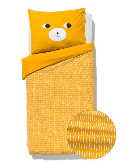 housse de couette tout-petit 120x150 cm coton doux ours - 5730092 - HEMA