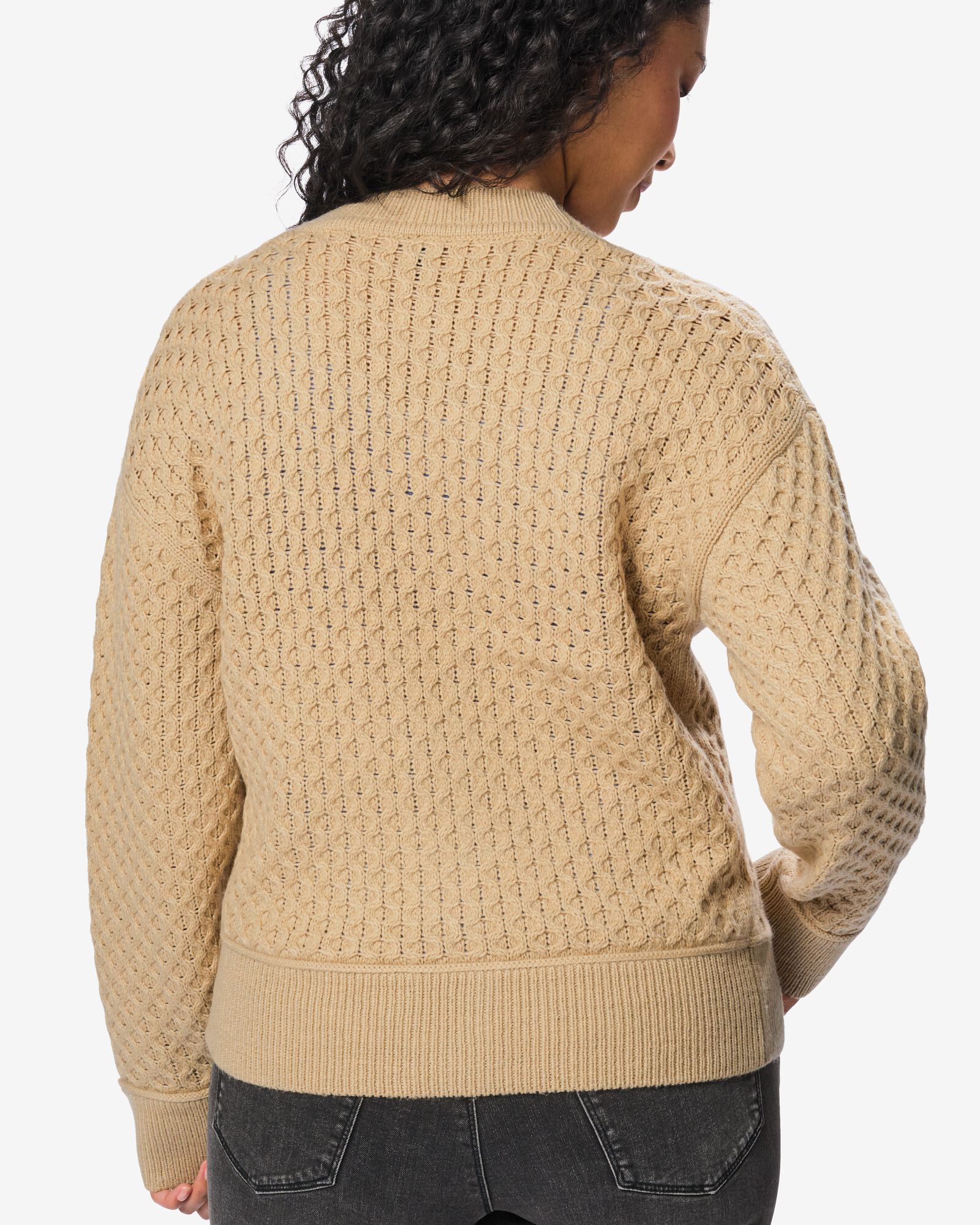 cardigan femme grosse maille beige beige - 36307360BEIGE - HEMA