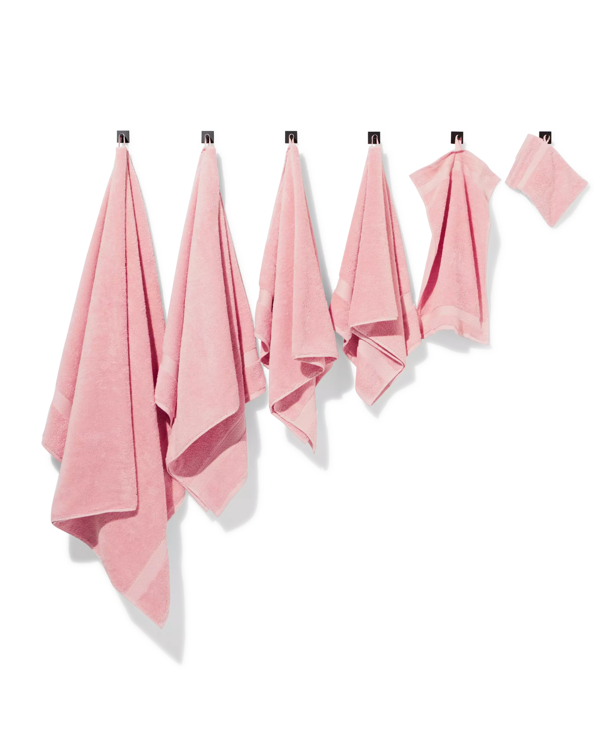 petite serviette 33x50cm qualité épaisse rose pâle