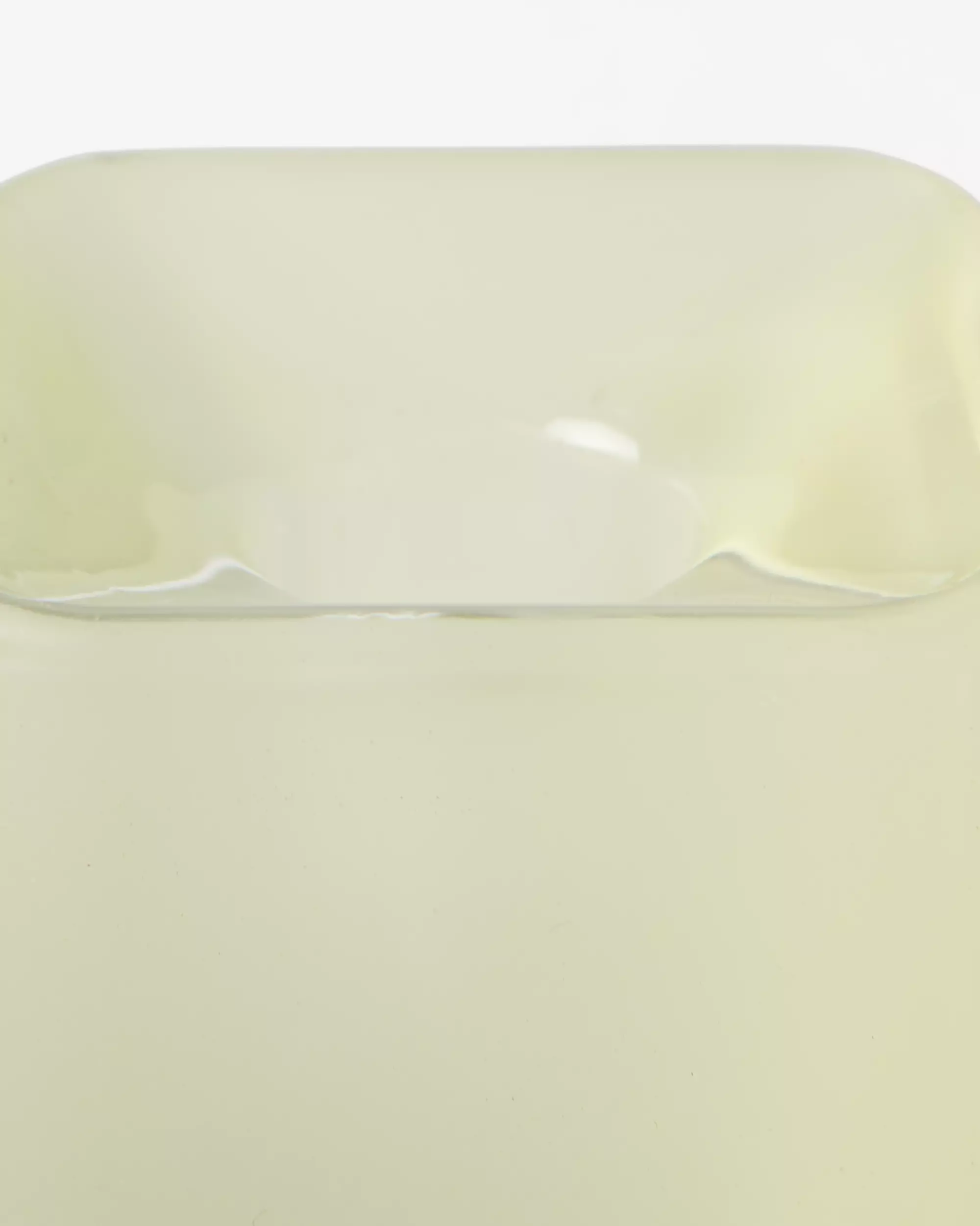 kandelaar ⌀5x5cm Kub glas mat geel