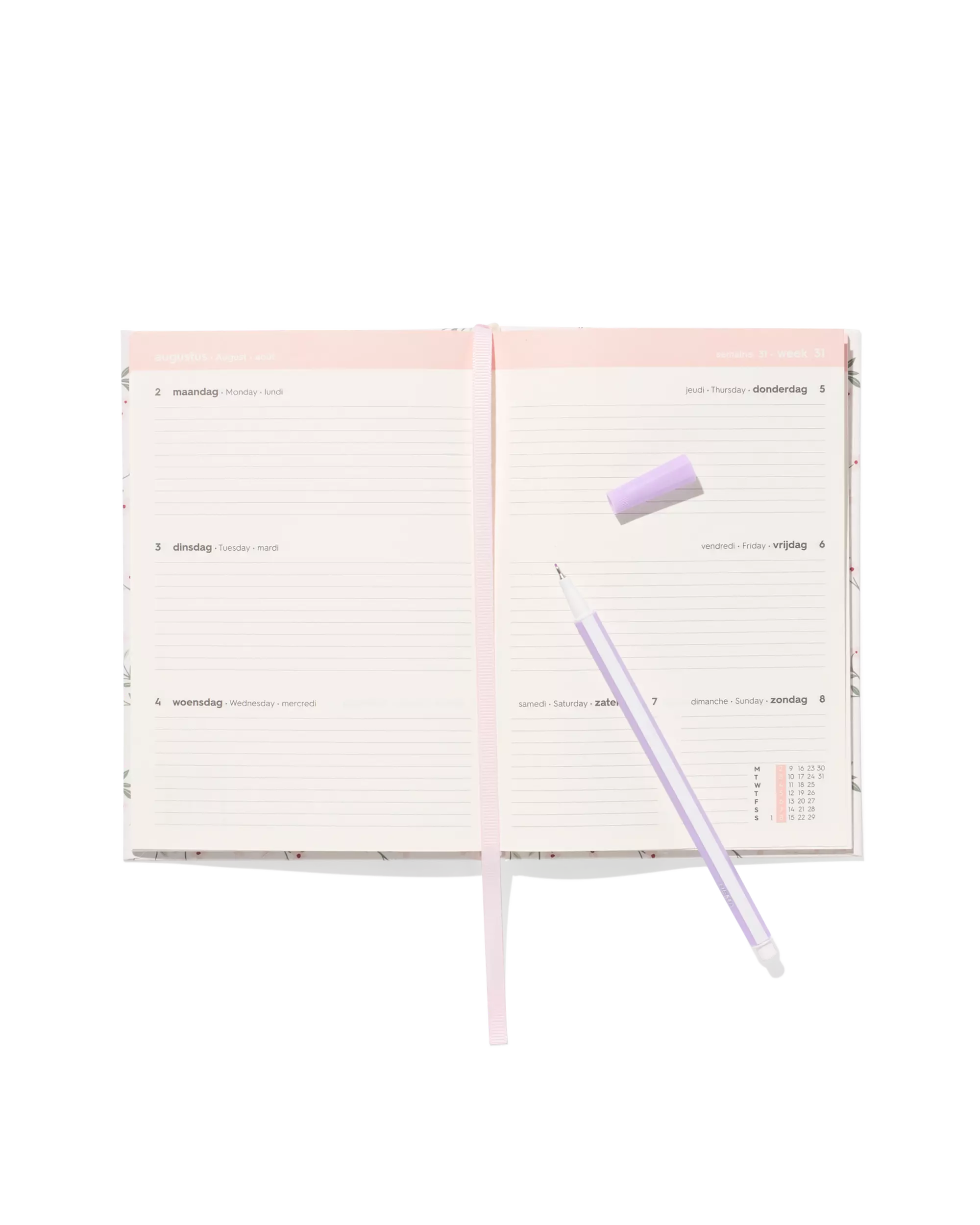 agenda 2027 18.3x12.90cm bloemen