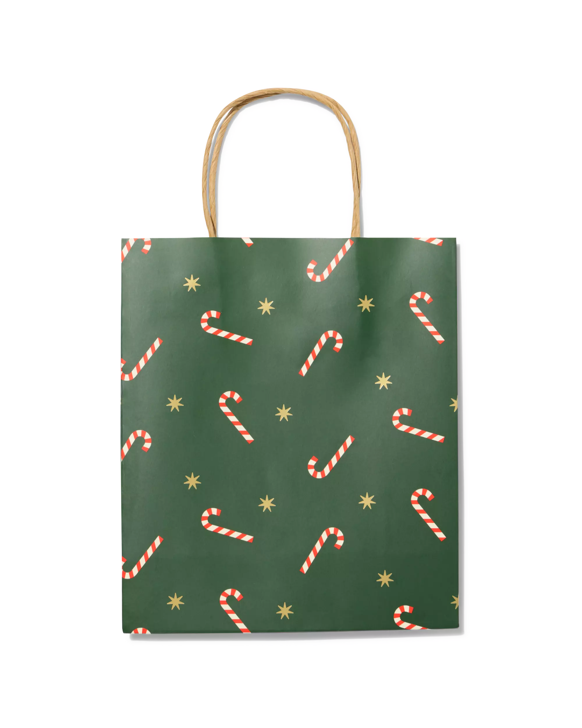 sac cadeau M 29,5x18cm canne de Noël