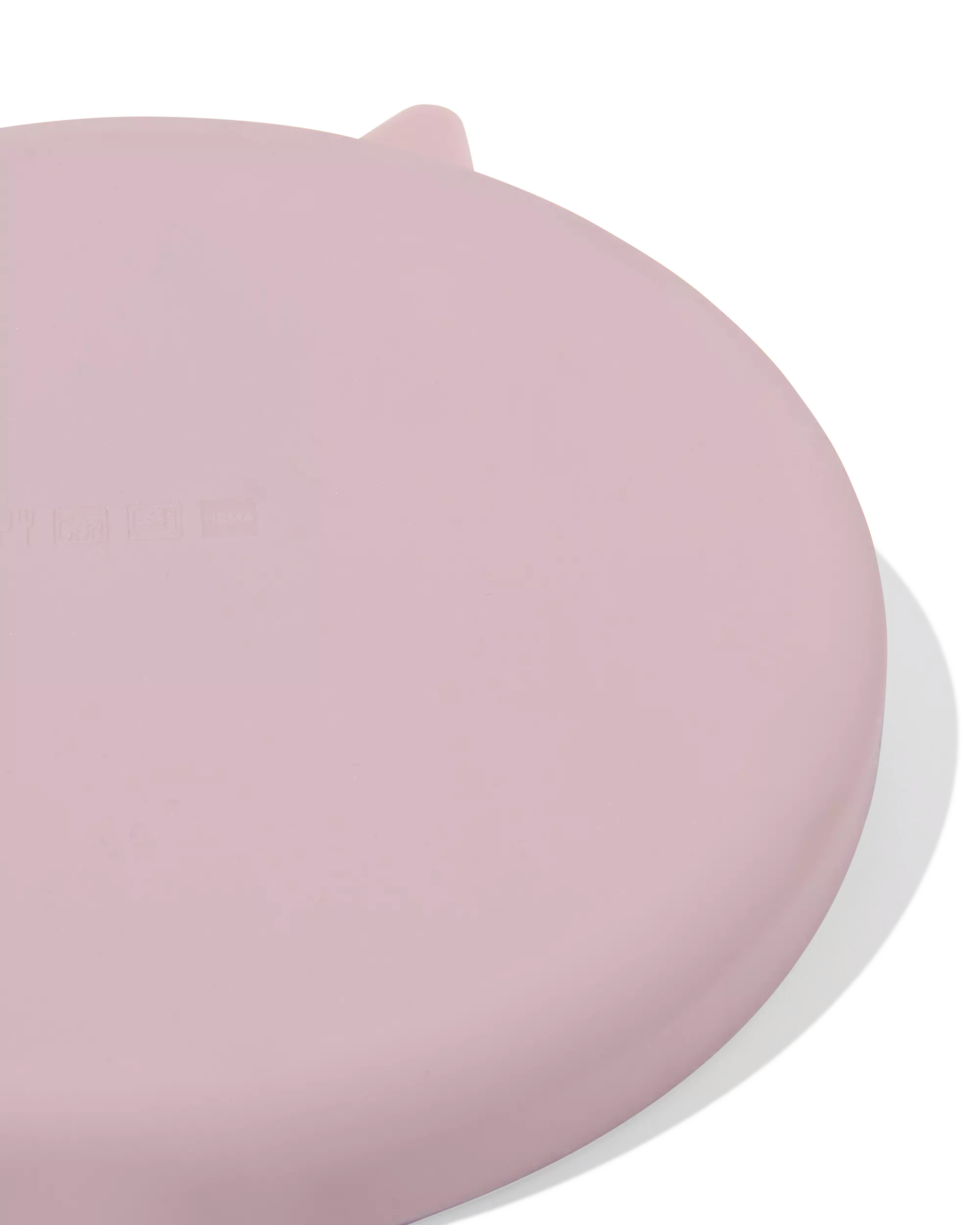 kinderbordje Ø16cm monster siliconen roze