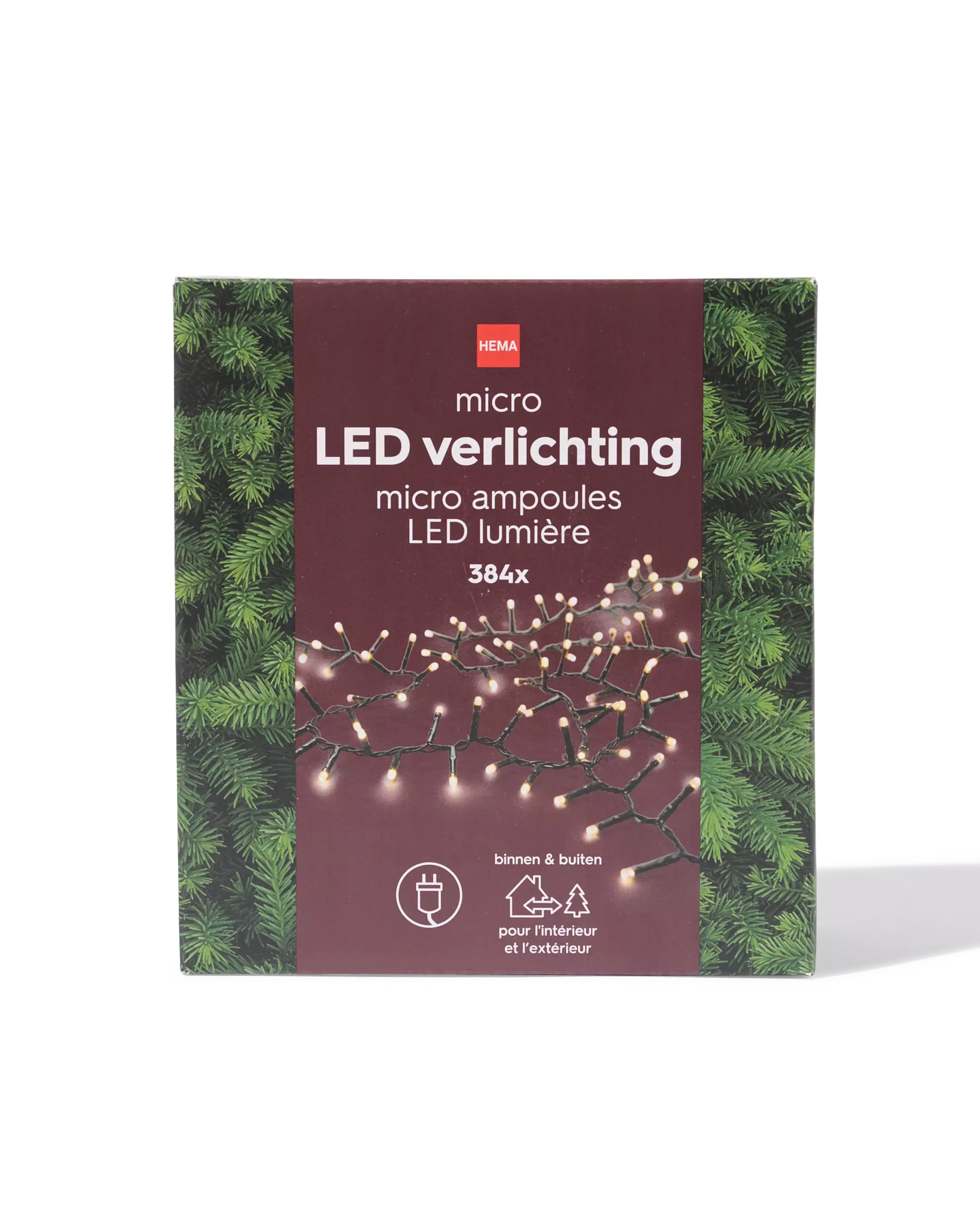 guirlande lumineuse 12,66 m avec 384 micro-LED pour l'intérieur et l'extérieur