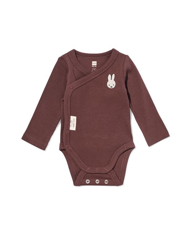 body &eacute;volutif b&eacute;b&eacute; Miffy c&ocirc;tel&eacute; marron marron - 33456820BROWN - HEMA