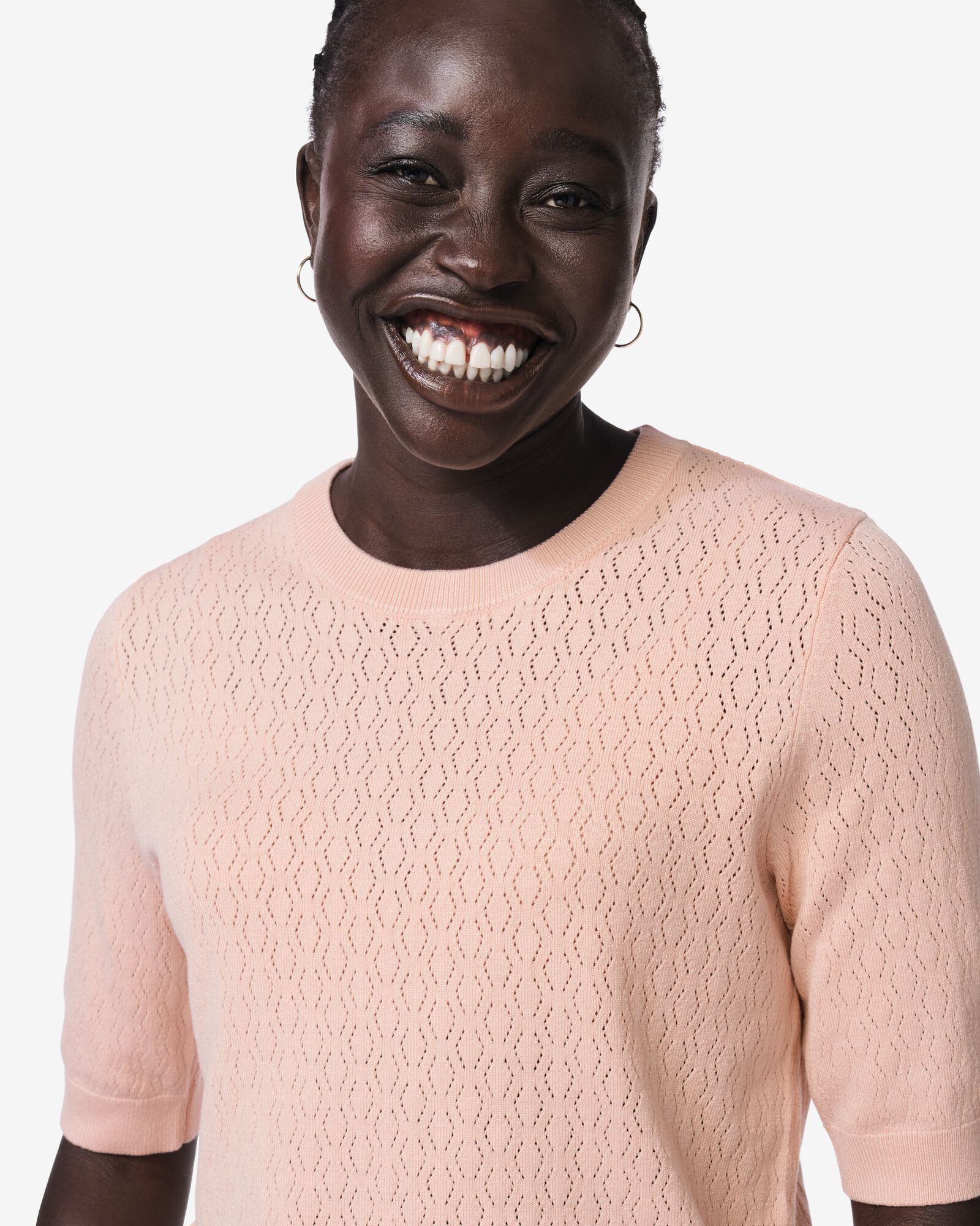 Damenpullover, strukturiert rosa rosa - 36212930PINK - HEMA