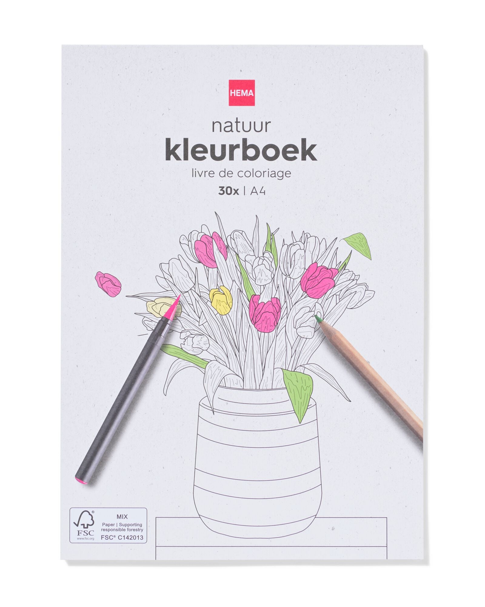Malbuch, A4, Natur - 60702814 - HEMA