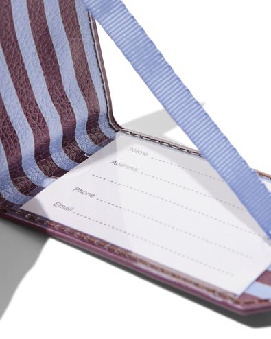bagagelabel 5.4x9.6cm strepen - 18670043 - HEMA