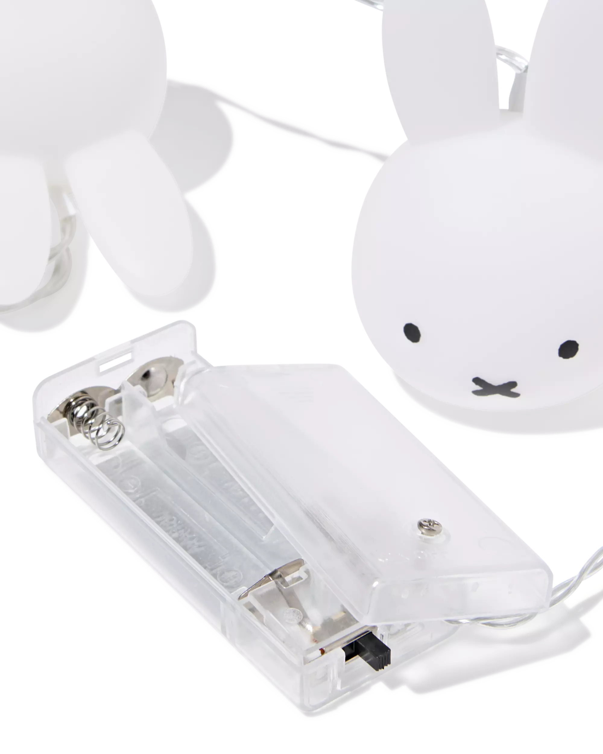 Miffy Lichterkette, 2,8 m, mit 12 Köpfen, Warmweiß für Innenräume