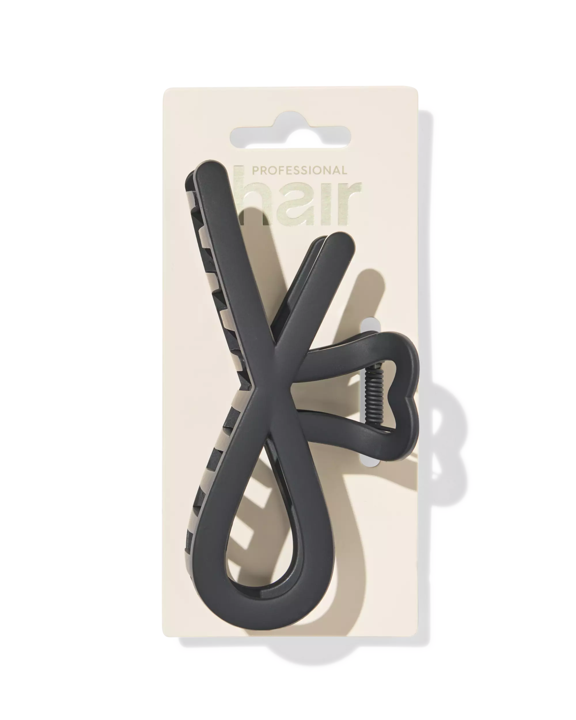 pince à cheveux 11cm nœud noir mat