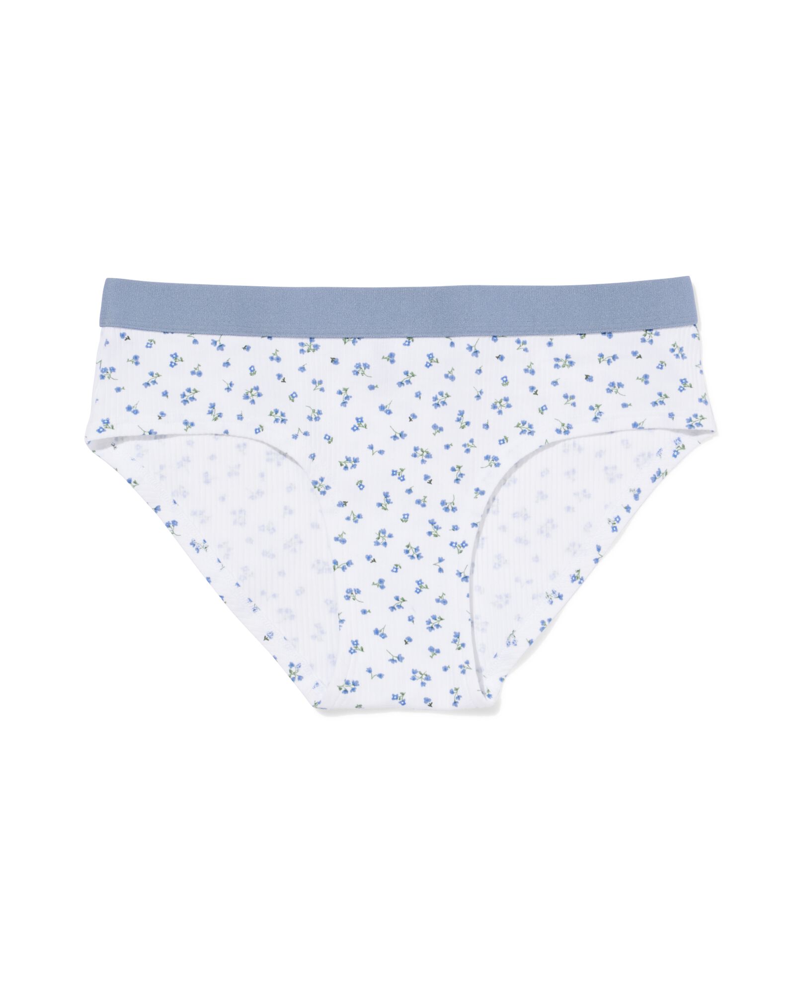 hipster femme coton everyday ceinture fleurs bleu bleu - 21900470BLUE - HEMA