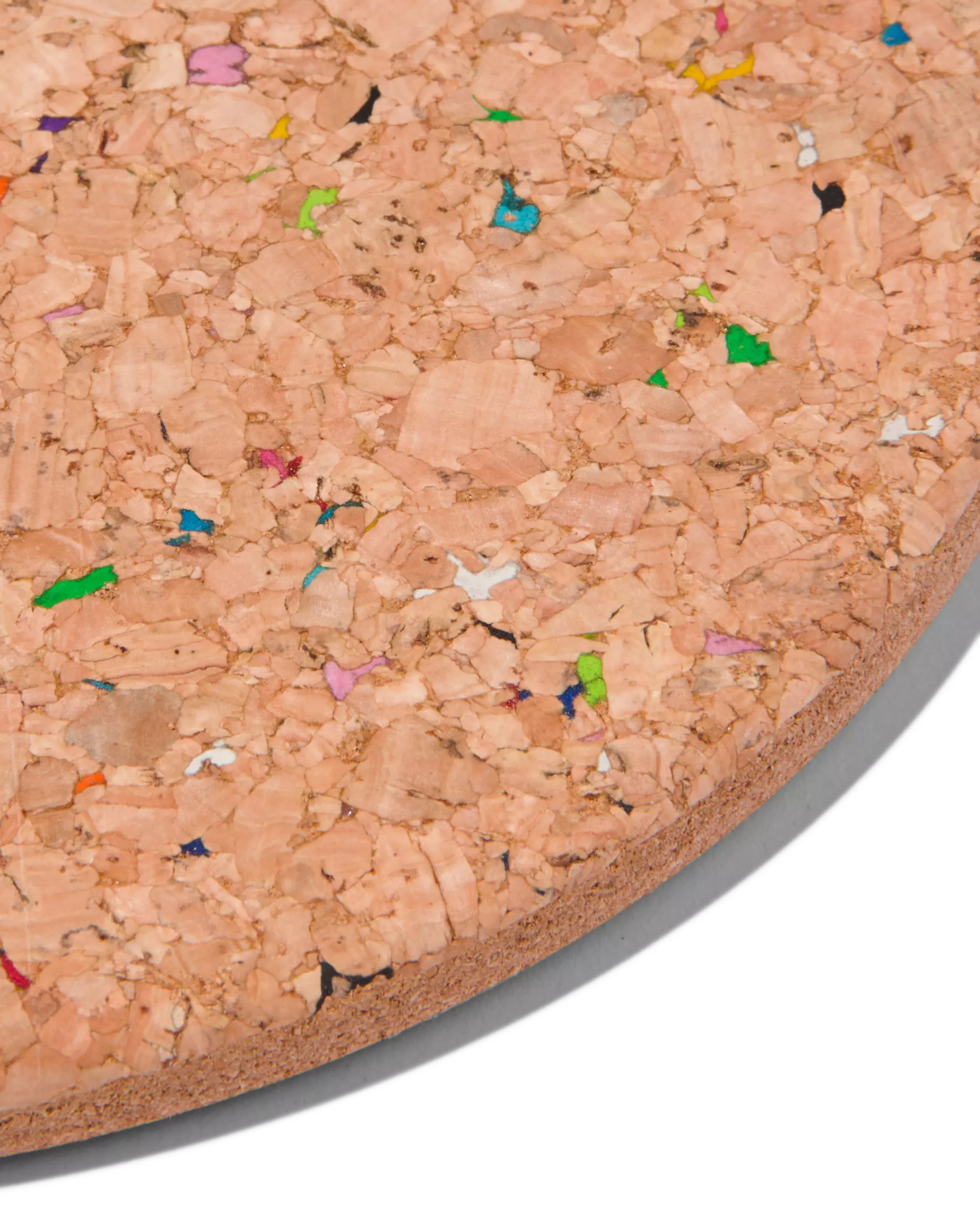 dessous de plat théière Ø 18 cm liège terrazzo recyclé