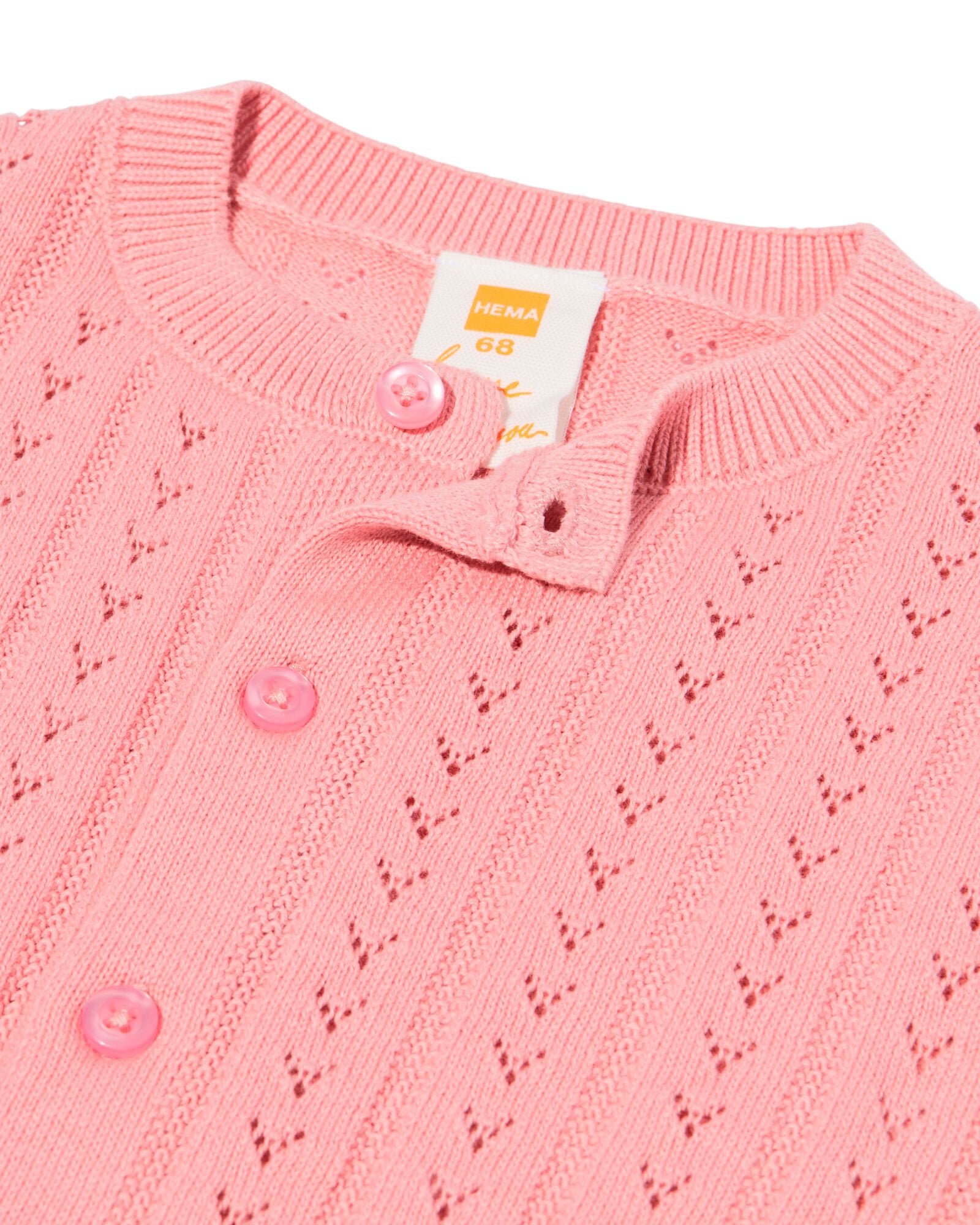 Babyjacke, Ajour, Strick rosa rosa - 33015880PINK - HEMA