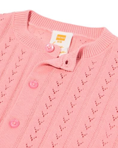 Babyjacke, Ajour, Strick rosa rosa - 33015880PINK - HEMA