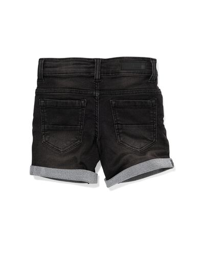 kindershort jogdenim zwart - 30732510BLACK - HEMA