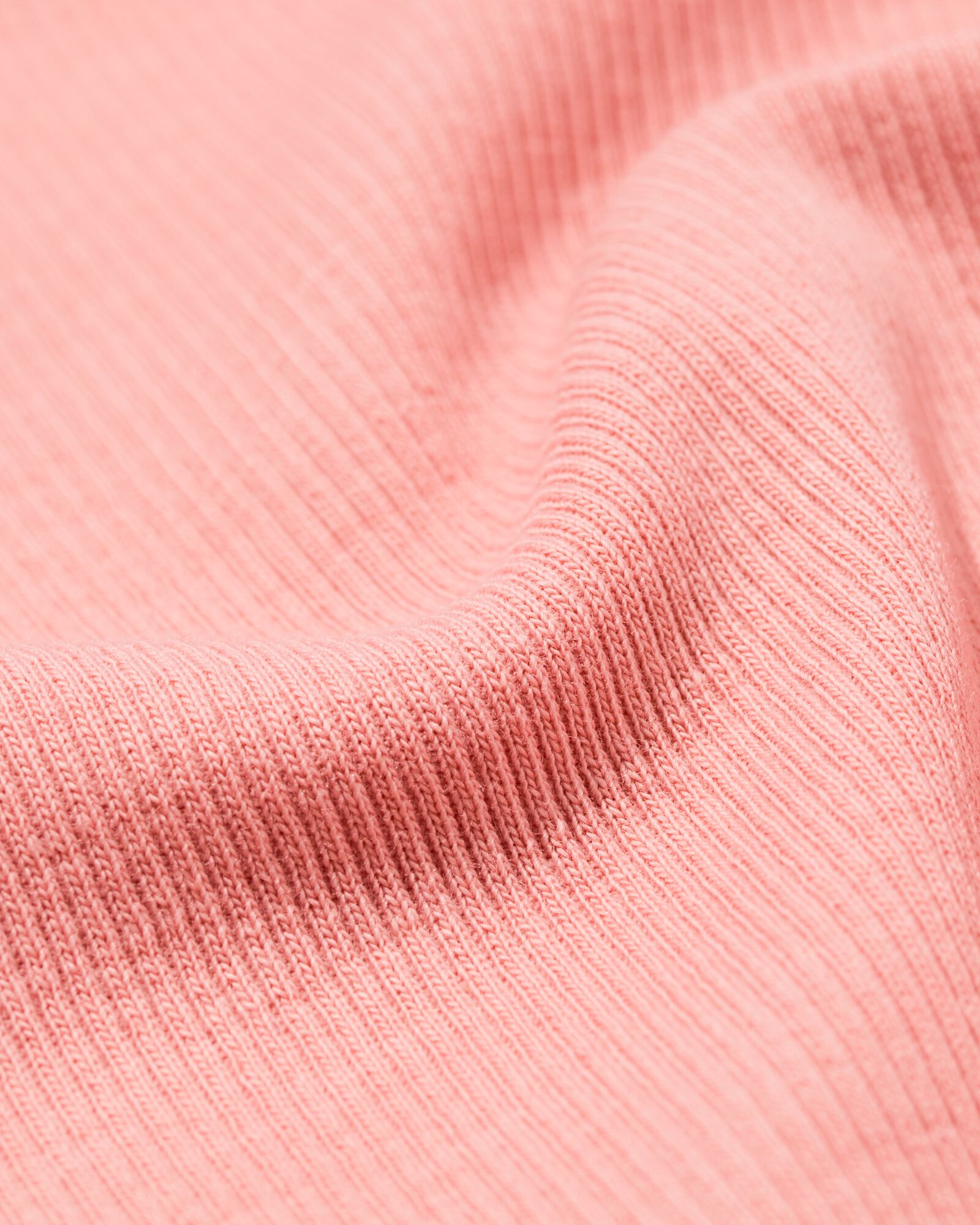 Damen-T-Shirt Clara, Regular Fit, gerippt rosa rosa - 36306650PINK - HEMA