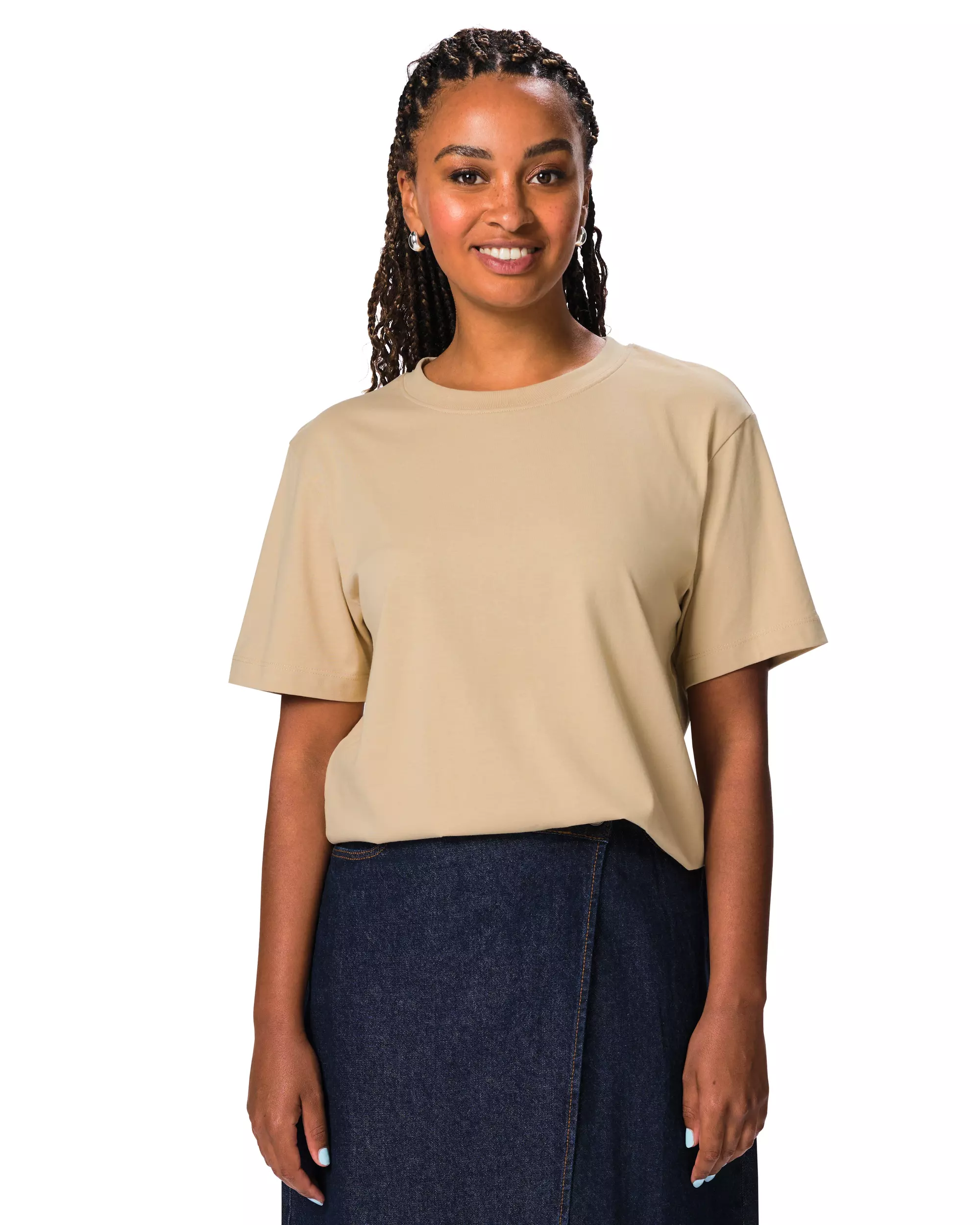 Damen-T-Shirt, Jersey, Baumwolle