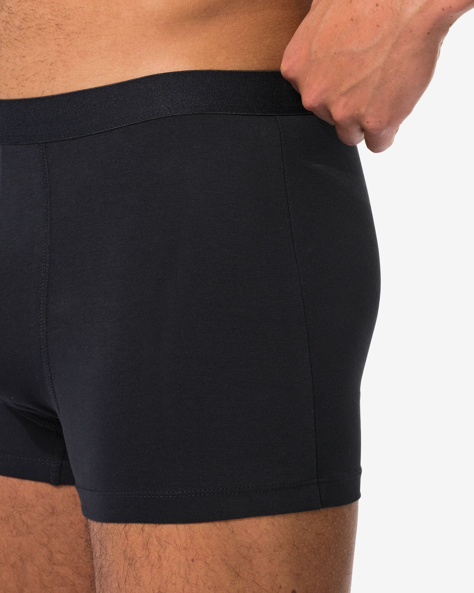 boxers courts homme - lot de 3 noir - 19190290BLACK - HEMA