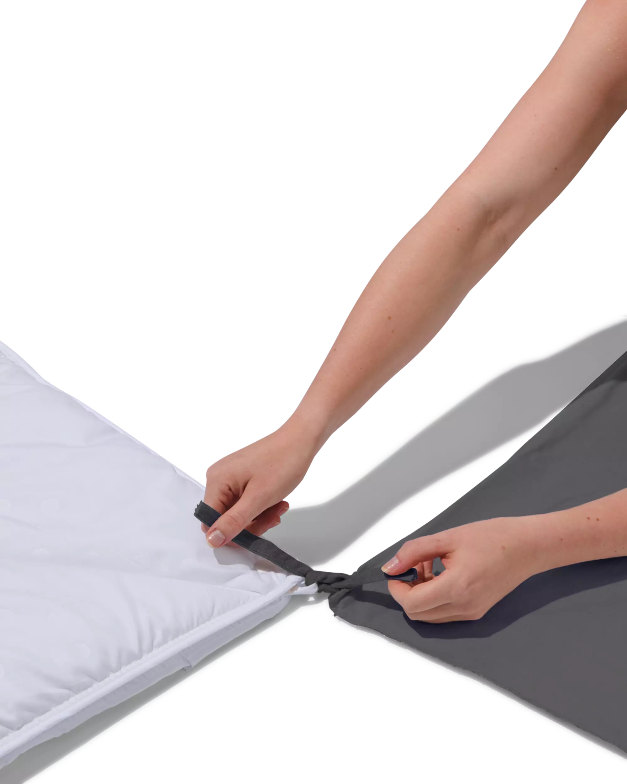 housse de couette 140x200/220cm coton hôtel percale gris foncé