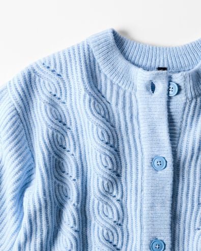 cardigan femme torsad&eacute;  bleu clair bleu clair - 36214890LIGHTBLUE - HEMA