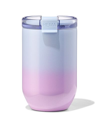 Kaffeebecher to go, 350 ml, Edelstahl, mit Farbverlauf - 60101117 - HEMA