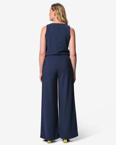 damesbroek Sarie wide fit donkerblauw donkerblauw - 36212550DARKBLUE - HEMA
