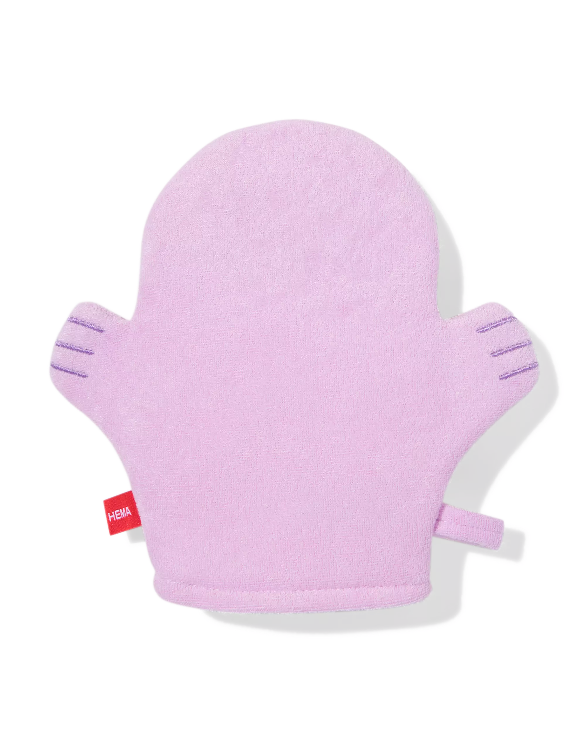 gant de toilette monstre lilas 