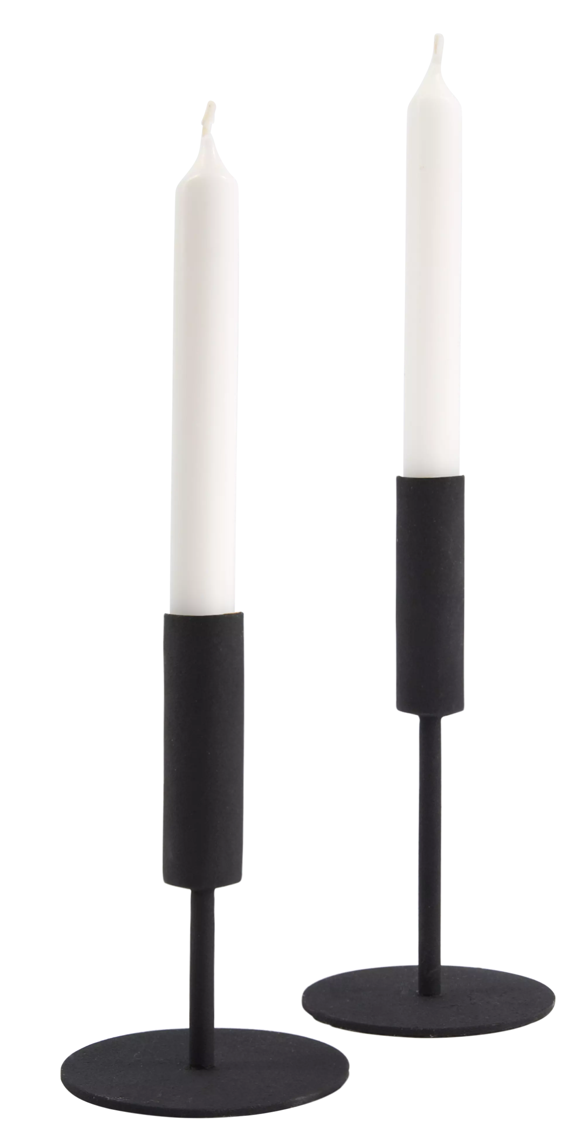 8 bougies longues Ø2x17 blanches