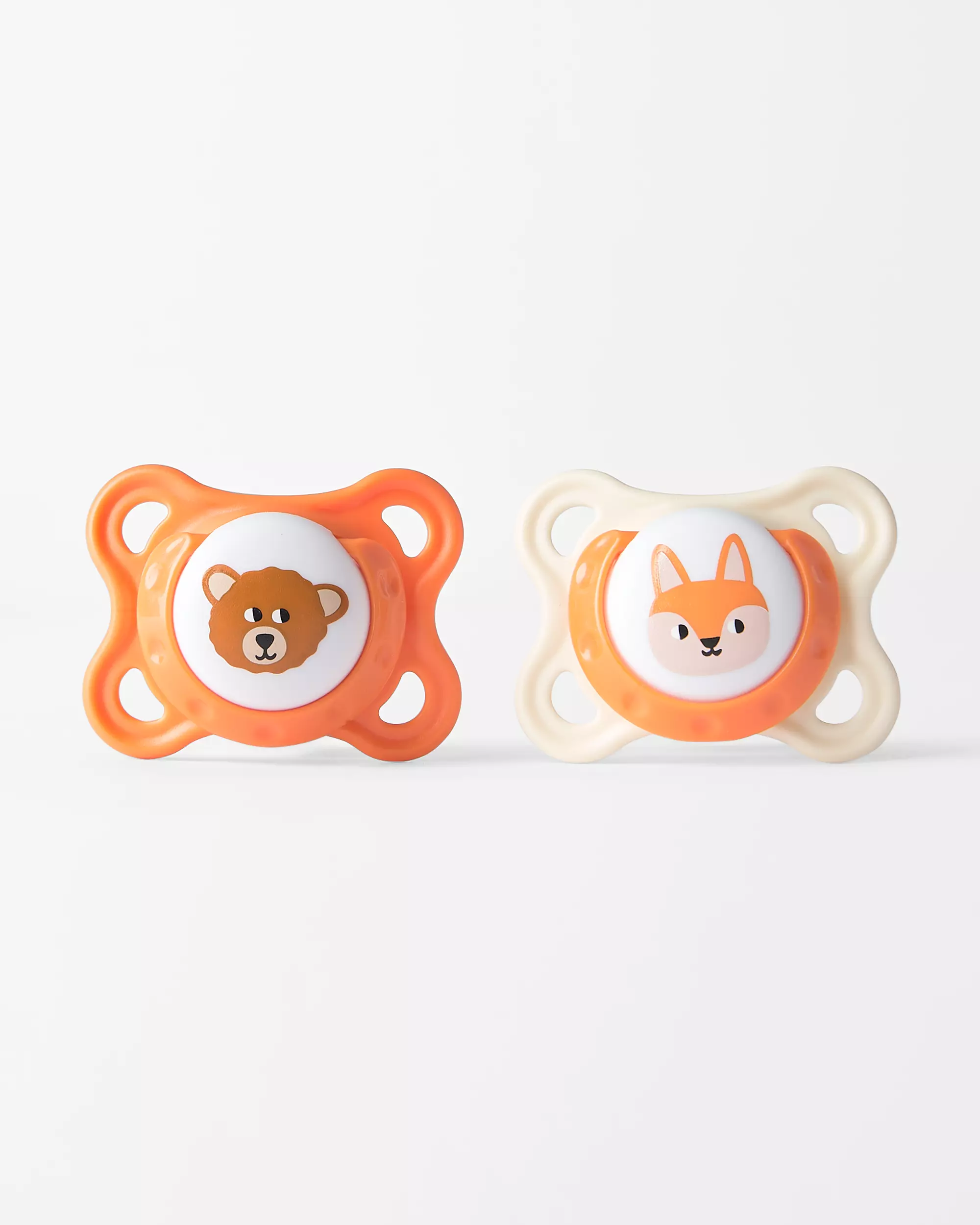 tétines 0-6 mois animaux - 2 pièces