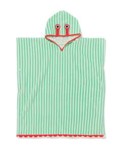 poncho enfant 68x78cm crabe rayures