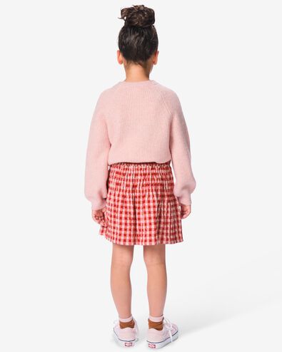 kinderrok ruiten roze roze - 30878104PINK - HEMA