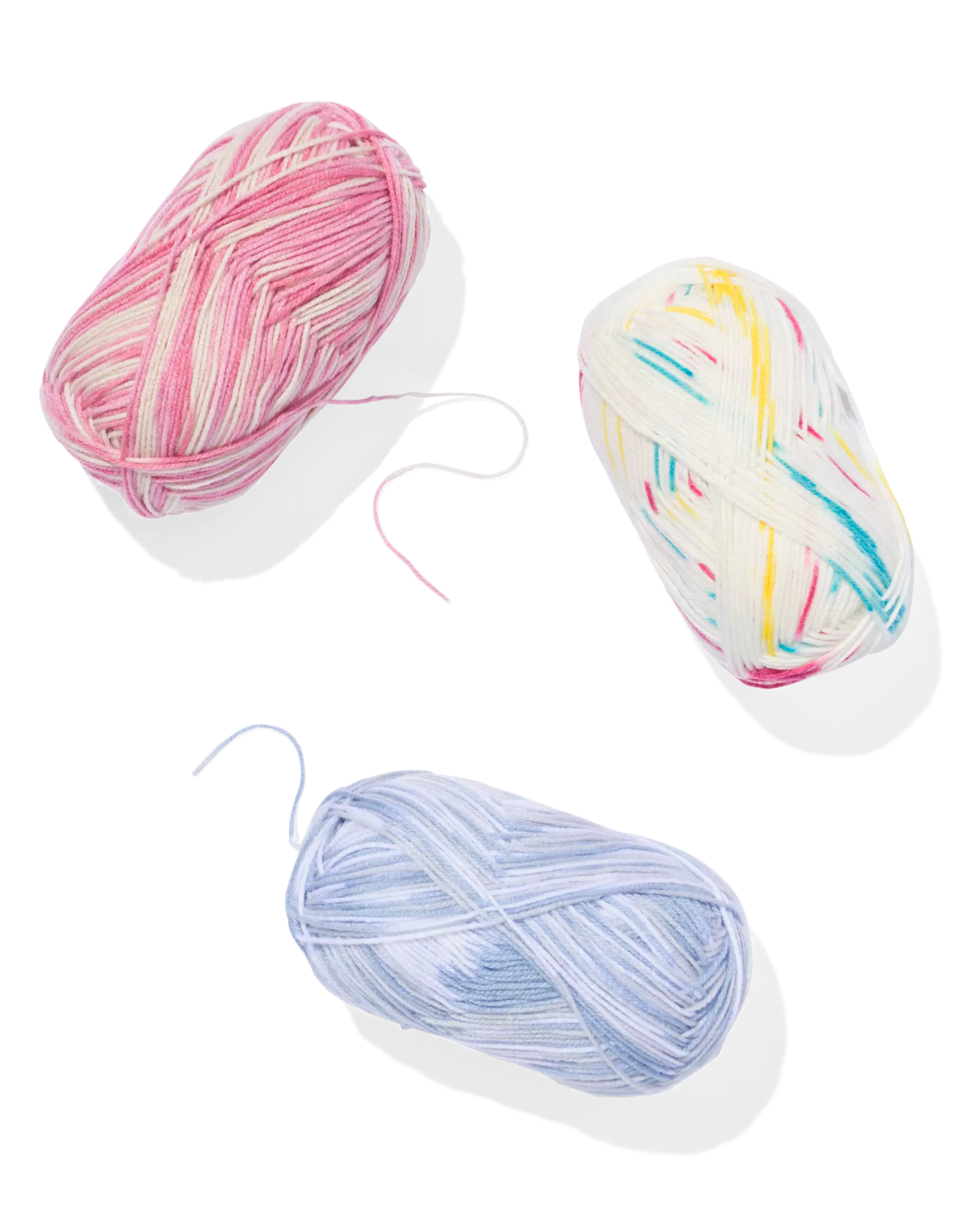 fil acrylique rose chiné 100g 250m
