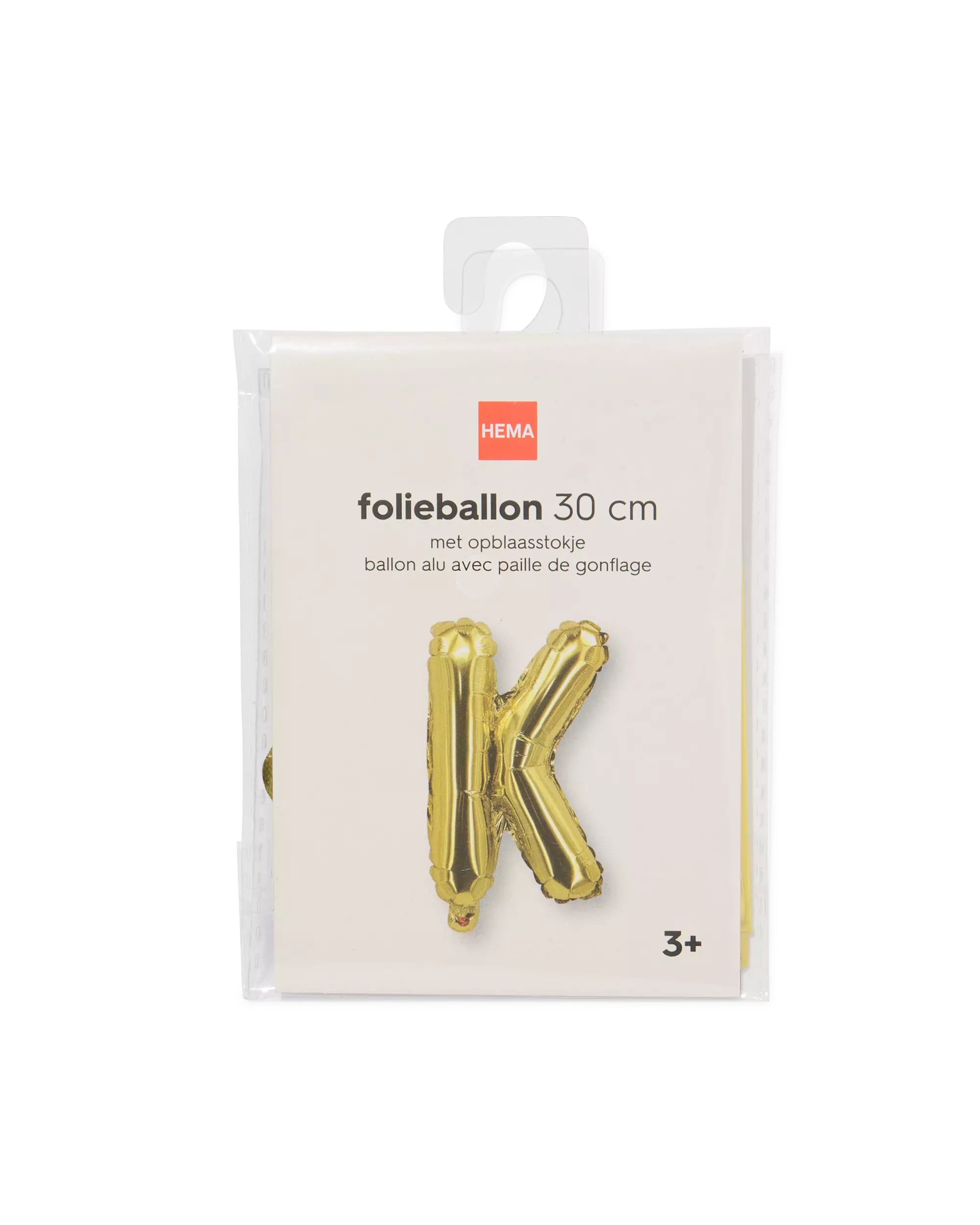 ballon alu lettre K 30cm doré