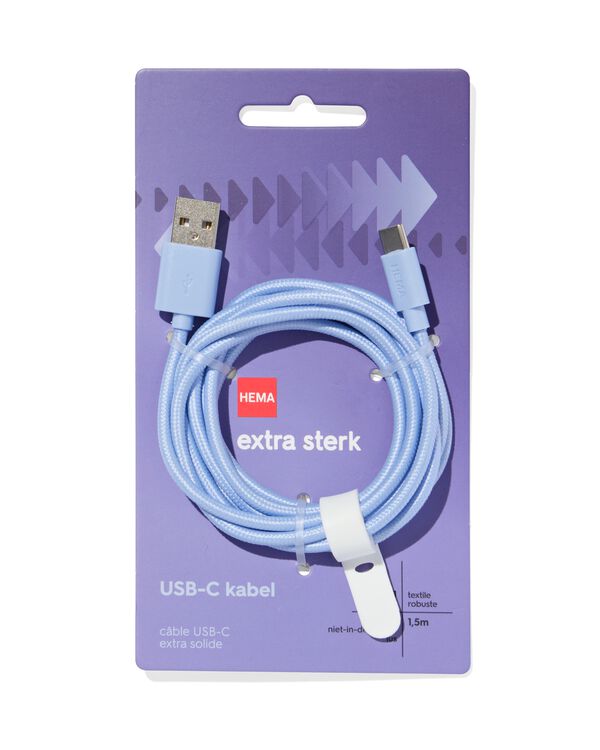 c&acirc;ble chargeur USB vers USB-C 1,5m - 39680021 - HEMA