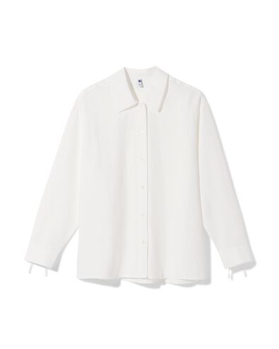 Damenbluse Day, Crinklestoff wei&szlig; wei&szlig; - 36214290WHITE - HEMA
