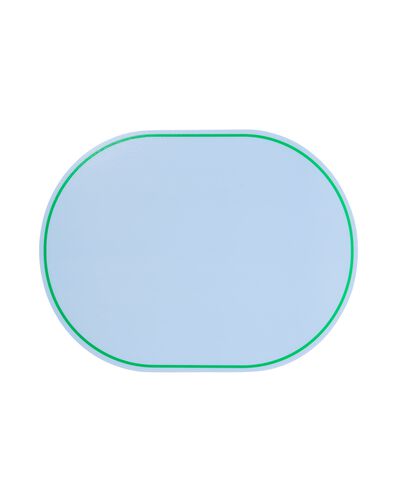 set de table 32x42cm ovale bleu - 5330024 - HEMA
