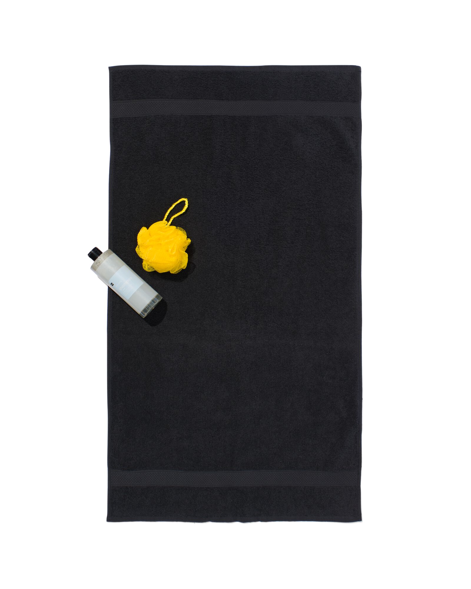 serviette de bain 60x110 qualit&eacute; &eacute;paisse noir noir serviette 60 x 110 - 5210136 - HEMA