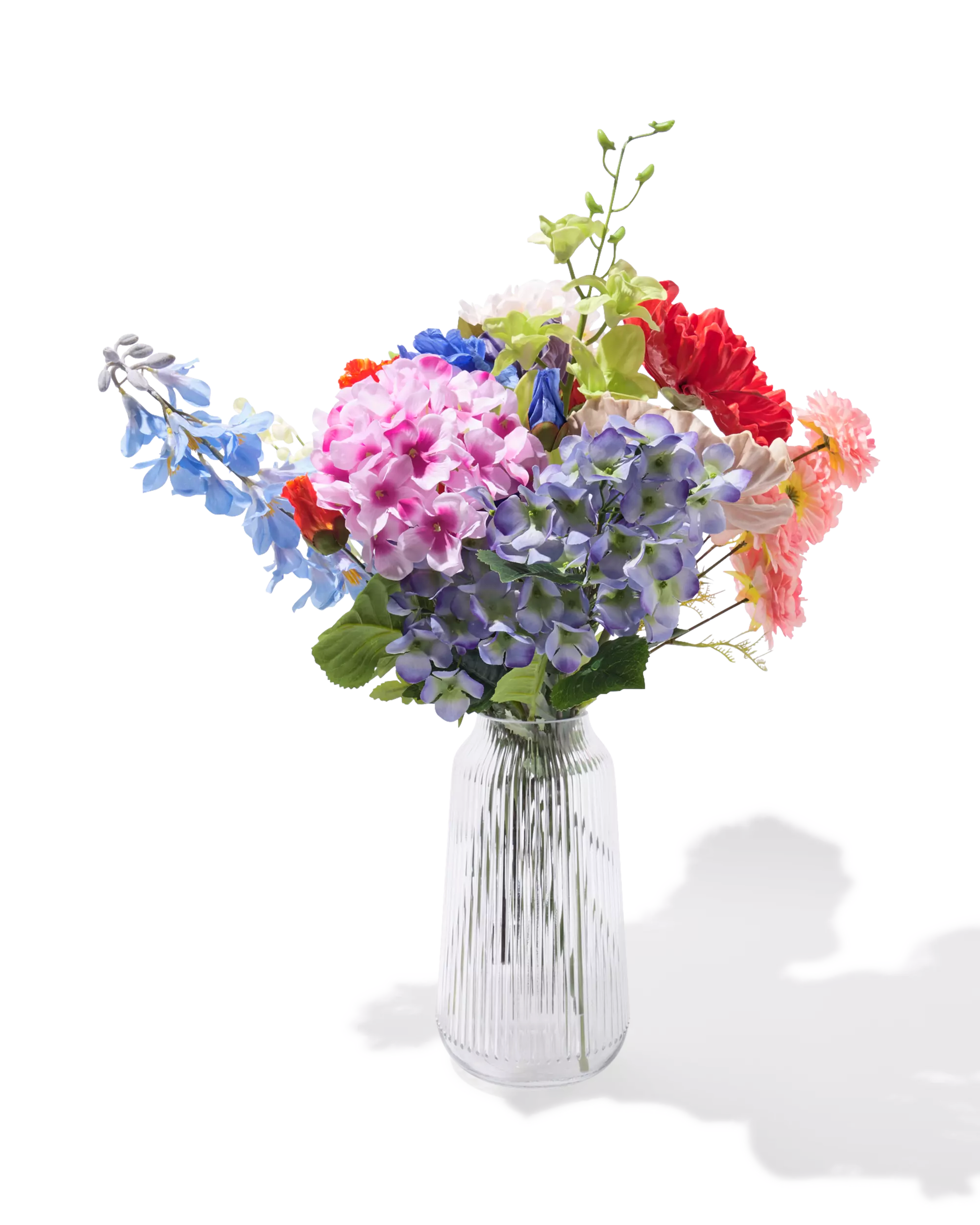fleur artificielle hortensia 55cm rose