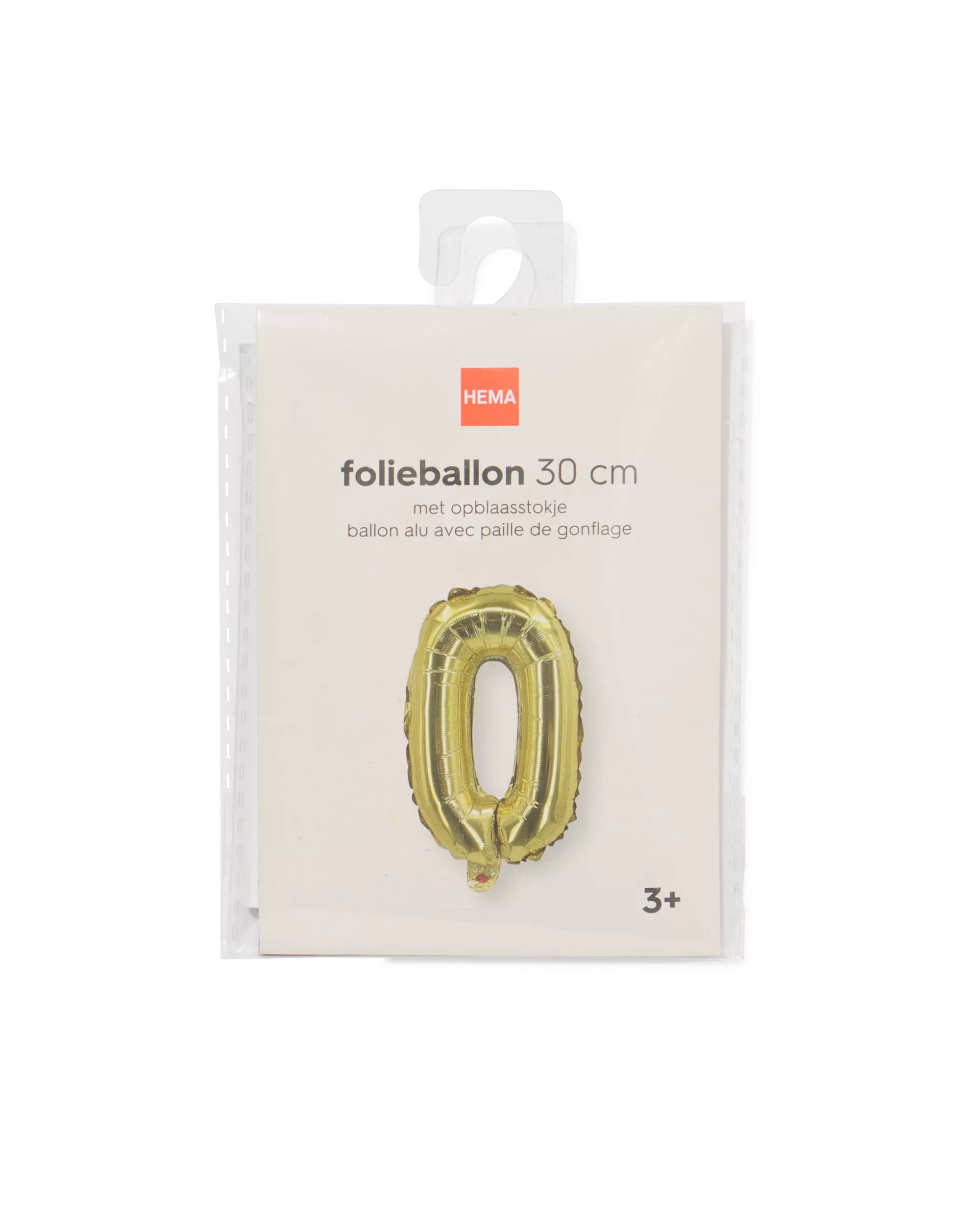 folieballon letter O 30cm goud