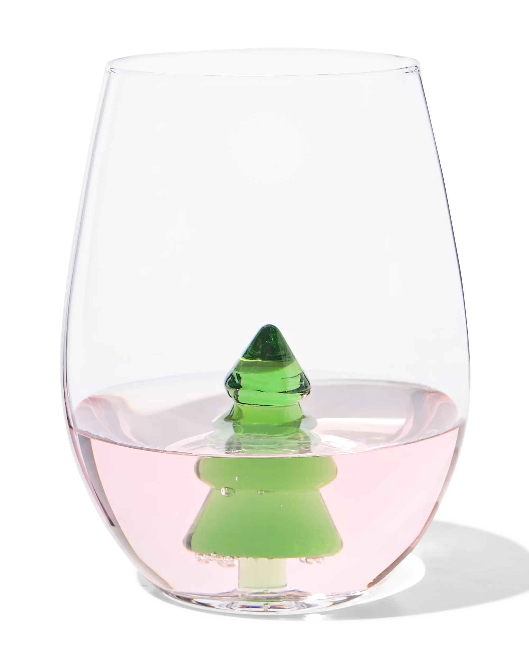 waterglas 550ml met figuur kerstboom