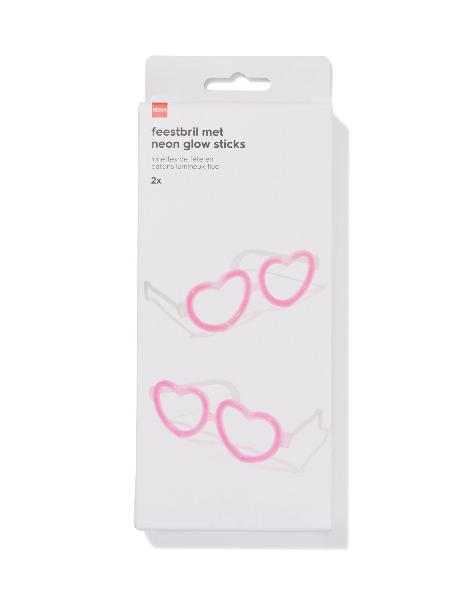 feestbril met neon glow sticks - 2 stuks - 14280395 - HEMA